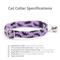 Show in main carousel: Made By Cleo Batty Babe Cat Collar, 8 to 13-in neck, 1/2-in wide, Purple slide 2 of 4