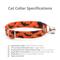 Show in main carousel: Made By Cleo Batty Babe Cat Collar, 8 to 13-in neck, 1/2-in wide, Orange slide 2 of 4