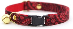 Made By Cleo Tapestry Cat Collar, 8 to 13-in neck, 1/2-in wide