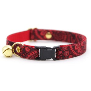 Made By Cleo Tapestry Cat Collar, 8 to 13-in neck, 1/2-in wide
