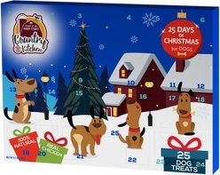 Country Kitchen Holiday Dual Bites Advent Calendar Crunchy Dog Treats, 6.7-oz box