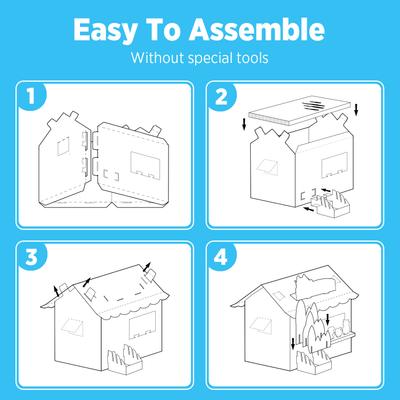 Show full view: Smile Paws Surf Shop Cat Scratcher House slide 7 of 8