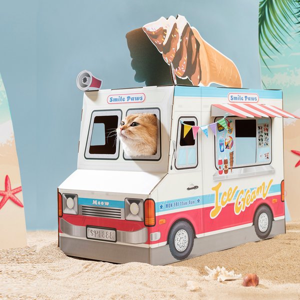 Show full view: Smile Paws Icecream Food Truck Cat Scratcher House slide 6 of 8
