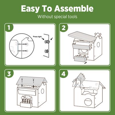 Show full view: Smile Paws Tea House Cat Scratcher House slide 8 of 9