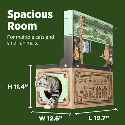 Show full view: Smile Paws Pancake Cat Scratcher House slide 3 of 8