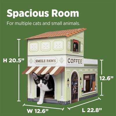 Show full view: Smile Paws Coffee Shop Cat Scratcher House slide 4 of 9