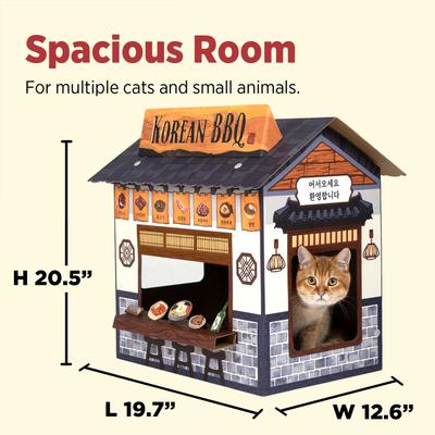 Show full view: Smile Paws Korean BBQ Cat Scratcher House slide 3 of 9