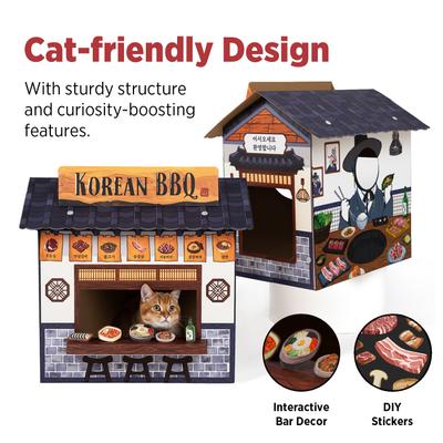 Show full view: Smile Paws Korean BBQ Cat Scratcher House slide 5 of 9