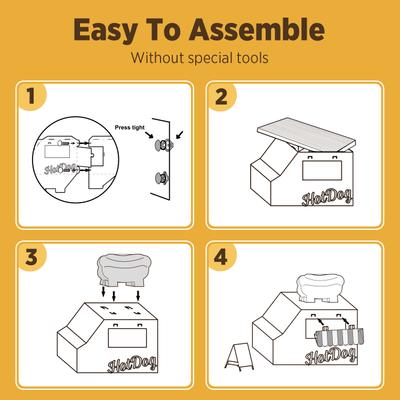 Show full view: Smile Paws Hotdog Food Truck Cat Scratcher House slide 7 of 8