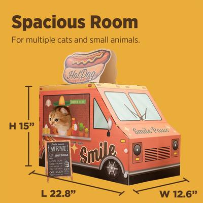 Show full view: Smile Paws Hotdog Food Truck Cat Scratcher House slide 3 of 8