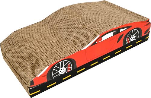 Show full view: Kensie Car 2-piece Cat Scratcher Set with Catnip, Red slide 2 of 6