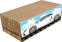 Kensie Car 3-piece Cat Scratcher Set with Catnip, White slide 2 of 6