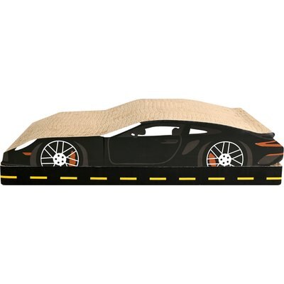 Kensie Kensie Car 2-piece Cat Scratcher Set with Catnip, Black