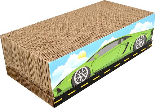 Show full view: Kensie Car 3-piece Cat Scratcher Set with Catnip, Green slide 2 of 7