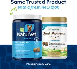 NaturVet Quiet Moments Calming Bacon & Chicken Flavored Soft Chew Supplement, 180 count slide 2 of 8