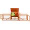Show in main carousel: Coziwow 94-in Indoor & Outdoor Wooden Rabbit Hutch, Large, Brown slide 8 of 11