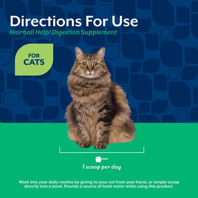 Show full view: NaturVet Hairball Help! Scoopable Tiny Bites Salmon Flavored Supplement for Cats, 5.5-oz bag slide 6 of 9