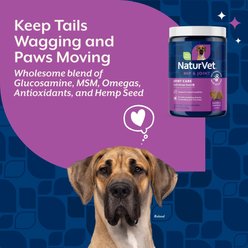 NaturVet Joint Care with Hemp Hip & Joint Bacon & Chicken Flavored Soft Chew Supplement for Dogs, 120 count slide 2 of 7