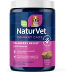 NaturVet Cranberry Relief Urinary Care Bacon & Chicken Flavored Soft Chew Supplement for Dogs, 120 count
