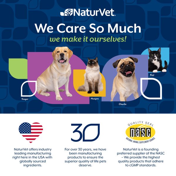 Show full view: NaturVet Advanced Joint Care Senior Bacon & Chicken Flavored Soft Chew Supplement for Dogs, 120 count slide 7 of 8