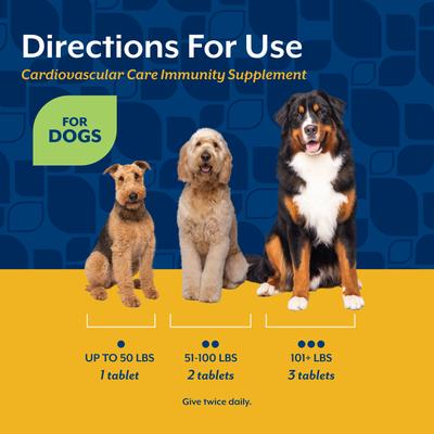 Show full view: NaturVet Cardiovascular Care Immunity Hickory Smoked Bacon Flavored Chewable Tablet Supplement for Dogs, 60 count slide 6 of 7