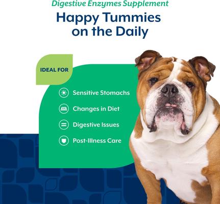 Show full view: NaturVet Digestive Enzymes Bacon & Chicken Flavored Soft Chew Supplement for Dogs, 70 count slide 5 of 11