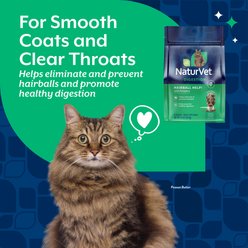 NaturVet Hairball Help! Scoopable Tiny Bites Salmon Flavored Supplement for Cats, 5.5-oz bag slide 2 of 8