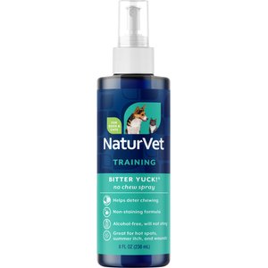 NaturVet Bitter Yuck! No Chew Training Spray for Dogs & Cats, 8-fl oz bottle
