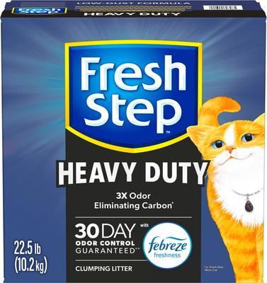 Show full view: Fresh Step Heavy Duty 30 Day Odor Control with Febreze Freshness Clumping Cat Litter, 22.5-lb box slide 8 of 13