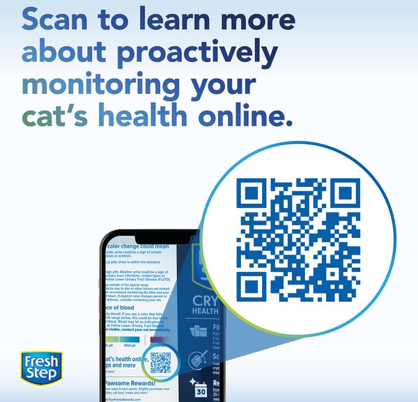 Show full view: Fresh Step Crystals Health Monitor Unscented Cat Litter, 7-lb slide 3 of 12