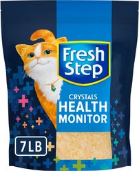 Fresh Step Crystals Health Monitor Unscented Cat Litter, 7-lb