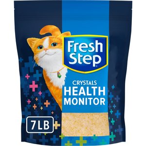 Fresh Step Crystals Health Monitor Unscented Cat Litter, 7-lb