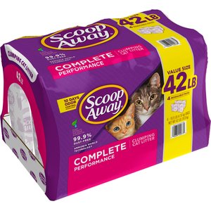 Scoop Away Complete Performance Fresh Scented Clumping Clay Cat Litter, 10.5-lb bag, pack of 4