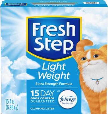 Show full view: Fresh Step Lightweight Extreme Febreze Scented Clumping Clay Cat Litter, 15.4-lb box slide 8 of 14