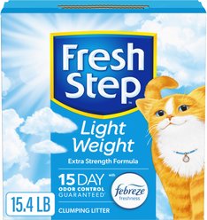Fresh Step Lightweight Extreme Febreze Scented Clumping Clay Cat Litter, 15.4-lb box