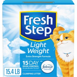 Fresh Step Lightweight Extreme Febreze Scented Clumping Clay Cat Litter, 15.4-lb box
