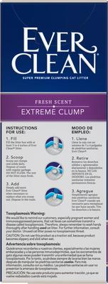 Show full view: Ever Clean Extreme Clump Fresh Scented Clumping Clay Cat Litter, 14-lb box slide 8 of 13