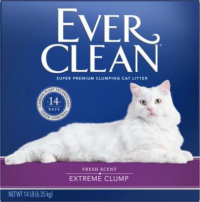 Show full view: Ever Clean Extreme Clump Fresh Scented Clumping Clay Cat Litter, 14-lb box slide 4 of 13