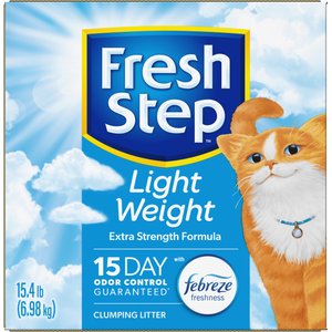 Fresh Step Lightweight Extreme Febreze Scented Clumping Clay Cat Litter, 15.4-lb box