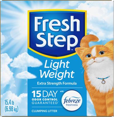 Show full view: Fresh Step Lightweight Extreme Febreze Scented Clumping Clay Cat Litter, 15.4-lb box slide 9 of 14