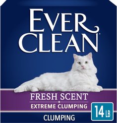 Ever Clean Extreme Clump Fresh Scented Clumping Clay Cat Litter, 14-lb box
