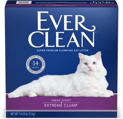 Show full view: Ever Clean Extreme Clump Fresh Scented Clumping Clay Cat Litter, 14-lb box slide 3 of 13
