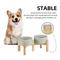 Show in main carousel: Havniva Ceramic Raised Dog Double Bowl Set with Stand, Grey, 6-in slide 5 of 7