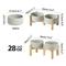 Show in main carousel: Havniva Ceramic Raised Dog Double Bowl Set with Stand, Grey, 6-in slide 2 of 7
