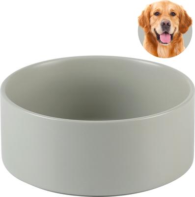 Show full view: Havniva Ceramic Non-slip Dog Bowl, Grey, 8.2-in slide 2 of 6