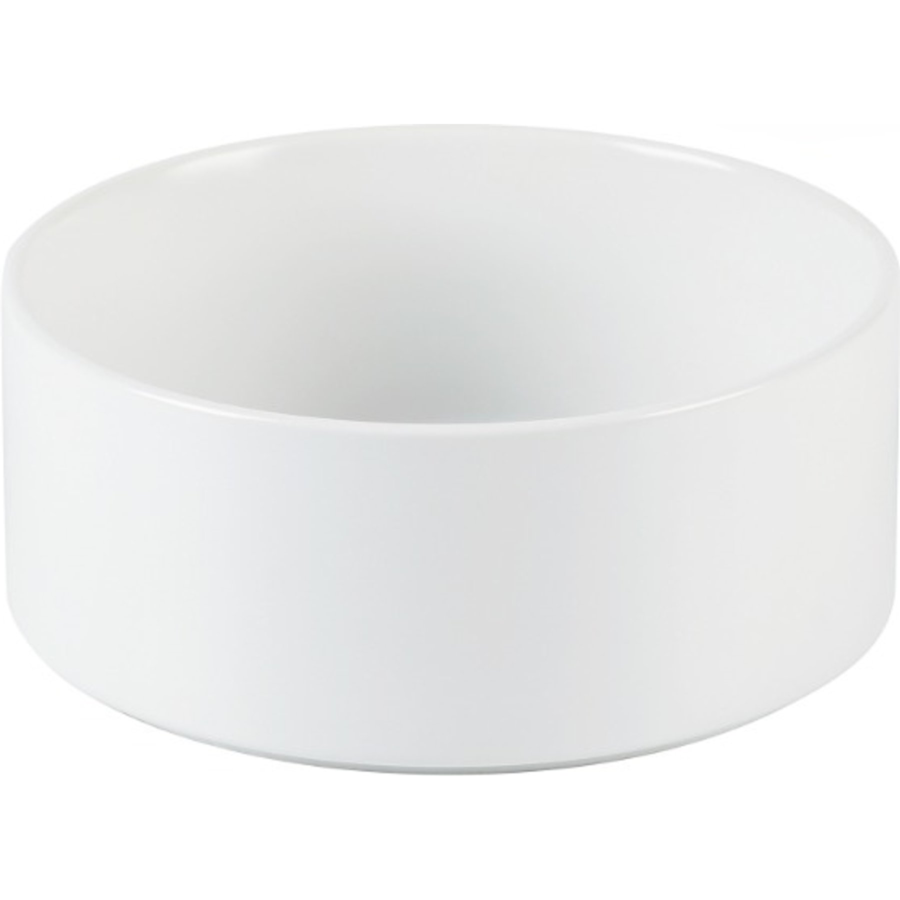 Havniva Ceramic Non-slip Dog Bowl, White, 7.3-in