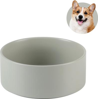 Show full view: Havniva Ceramic Non-Slip Dog Bowl, Grey, 6-in slide 2 of 6