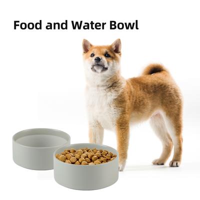 Show full view: Havniva Ceramic Non-Slip Dog Bowl, Grey, 6-in slide 4 of 6