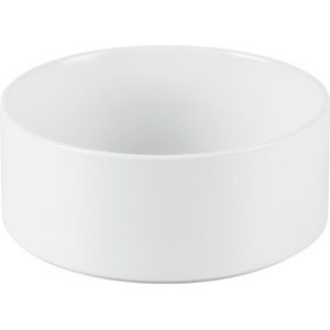 Havniva Ceramic Non-Slip Dog Bowl, White, 6-in