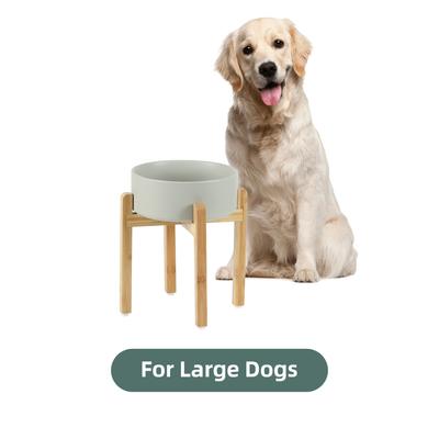 Show full view: Havniva Ceramic Elevated Dog Bowl Set, 8.2-in, Grey slide 4 of 8